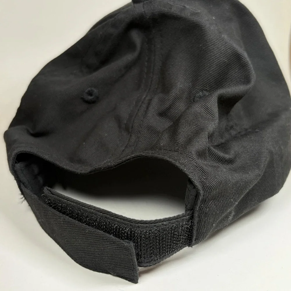 Bridgestone Golf Hat Black 100% Cotton One Size Adjustable Baseball Cap